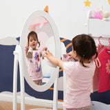 Full Length Mirror for Children, Adjustable to be Viewed from Multiple Angles Dress-up