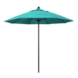 California Umbrella Venture Series Push Open Commercial Patio Umbrella, 9' Round, Sunbrella, ALTO908117-5416, Aruba