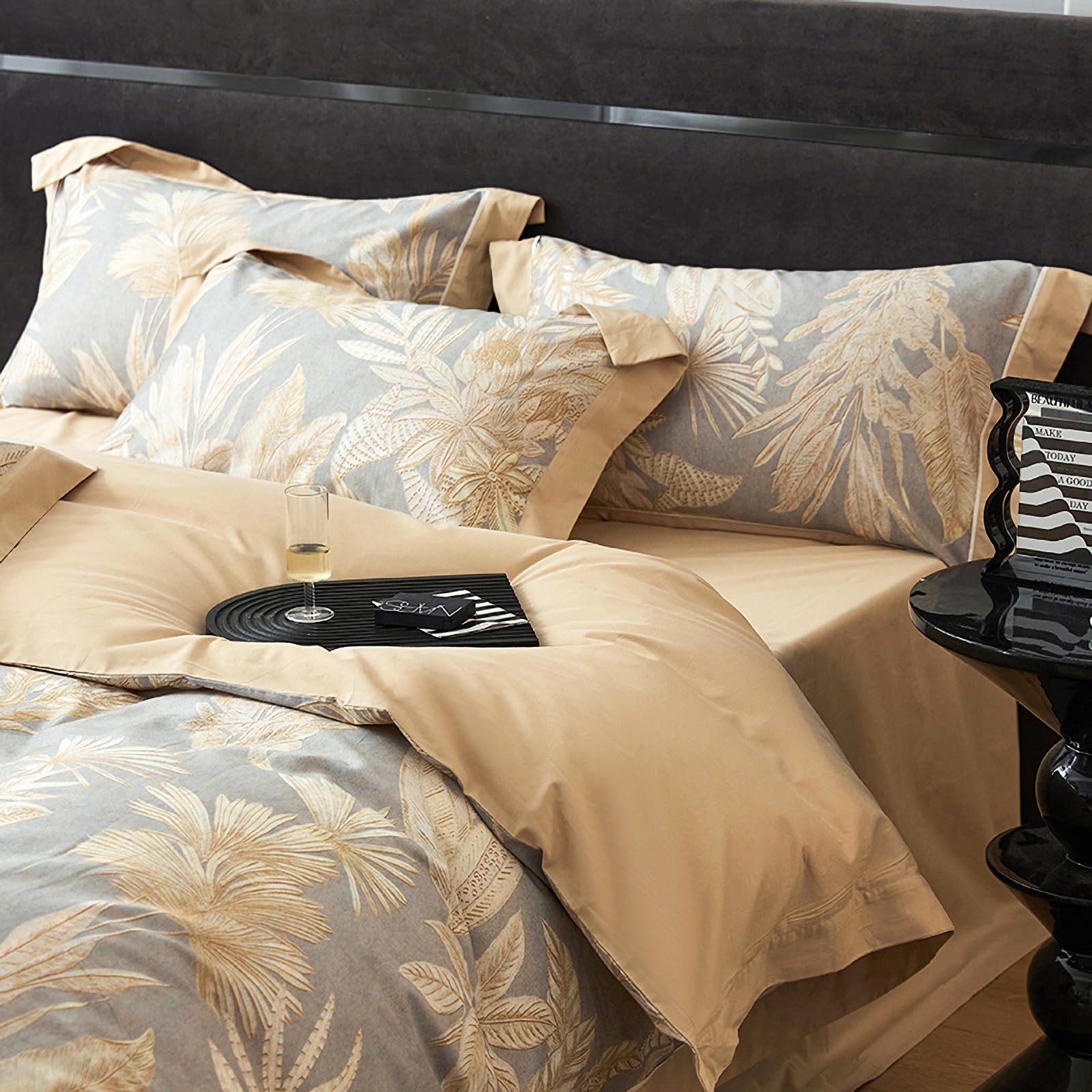 Duvet Cover Queen Size, 3 Pieces Soft Luxury Duvet Cover Set