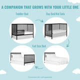 Synergy 5-In-1 Convertible Crib In Black, Greenguard Gold Certified