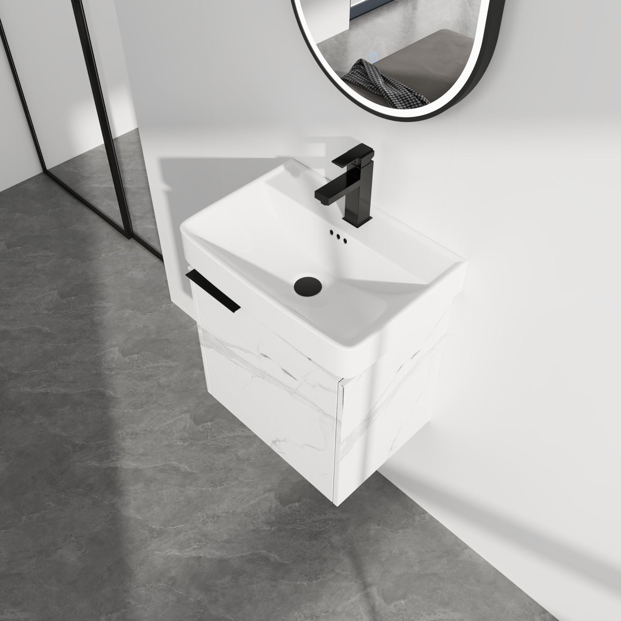 20 Inch Floating Bathroom Vanity for Small Space, 20" Bathroom Vanity