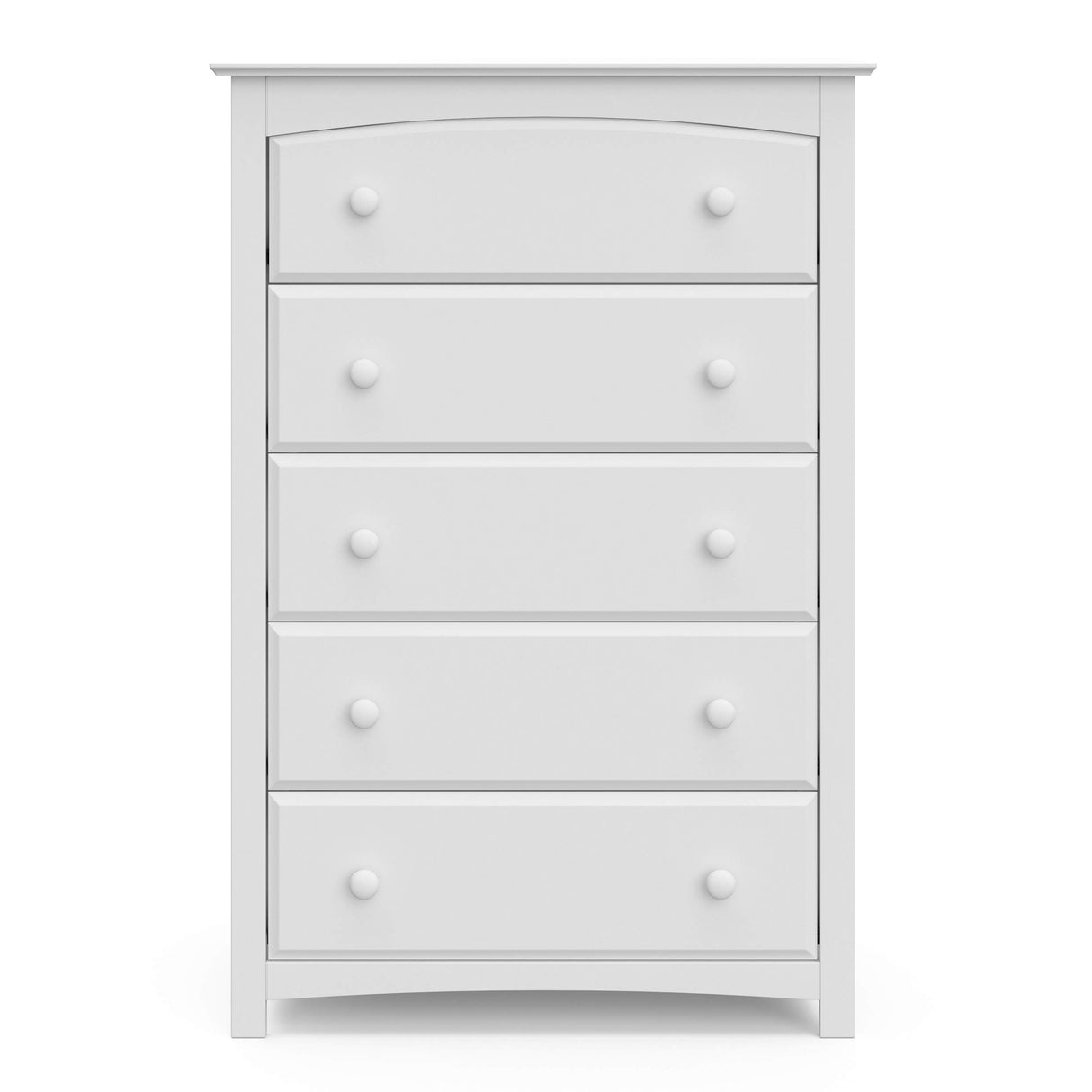 Kenton 5 Drawer Dresser (White) for Kids Bedroom, Nursery Dresser Organizer