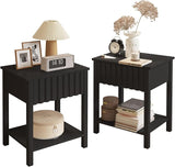 Nightstand, Side Table with Drawer Modern End Table with Storage Accent Bedside