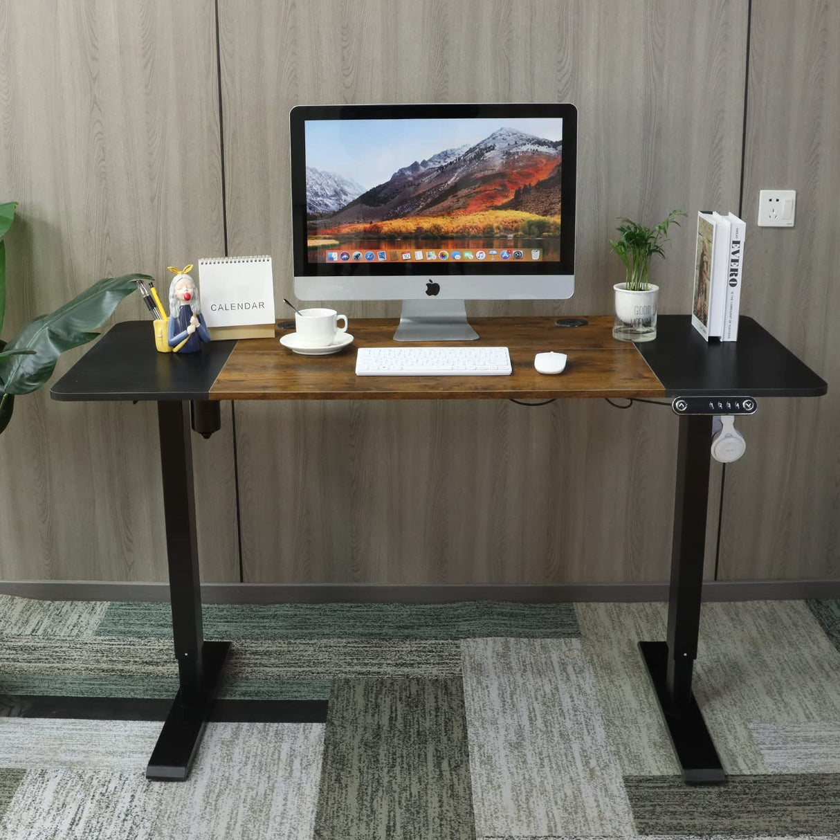 Standing Desk Adjustable Height Desk,63x30Inches, Stand Up Desk Table for Home Office, Home Office Computer Desk,Memory Preset,Height adjustments from 28" to 46"