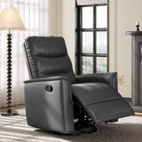 Swivel Rocker Recliner Chair with Adjustable Backrest and Footrest