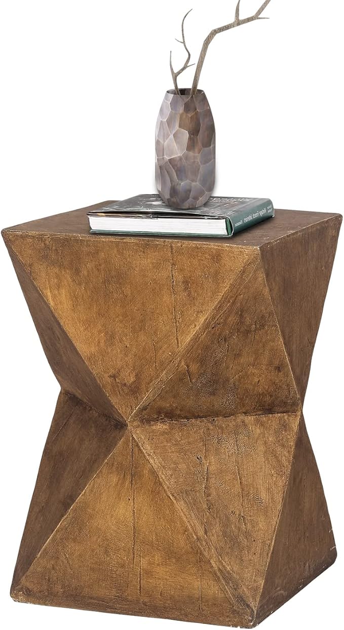 Concrete Accent Patio Side End Decorative Garden Stool Nightstands Plant