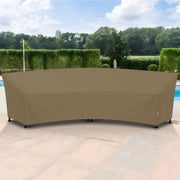 Outdoor Curved Sectional Sofa Cover, Heavy Duty Waterproof Patio Couch Cover