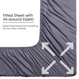 Cooling Sheets King, Rayon Derived from Bamboo