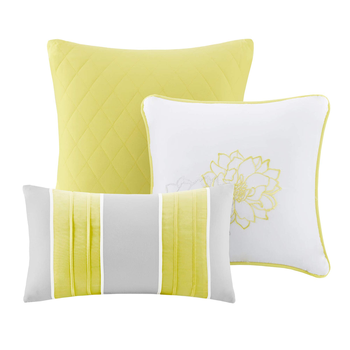 Lola Sateen Cotton Comforter Set-Casual Medallion Floral Design All Season