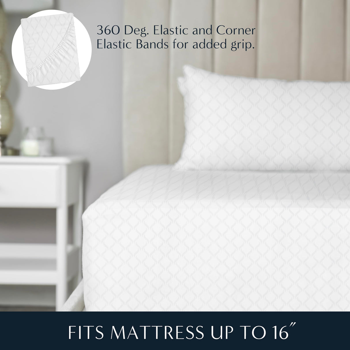 Cooling Sheets for Ultimate Temperature Control, King Size 4 Pc Sheet Set - Made from