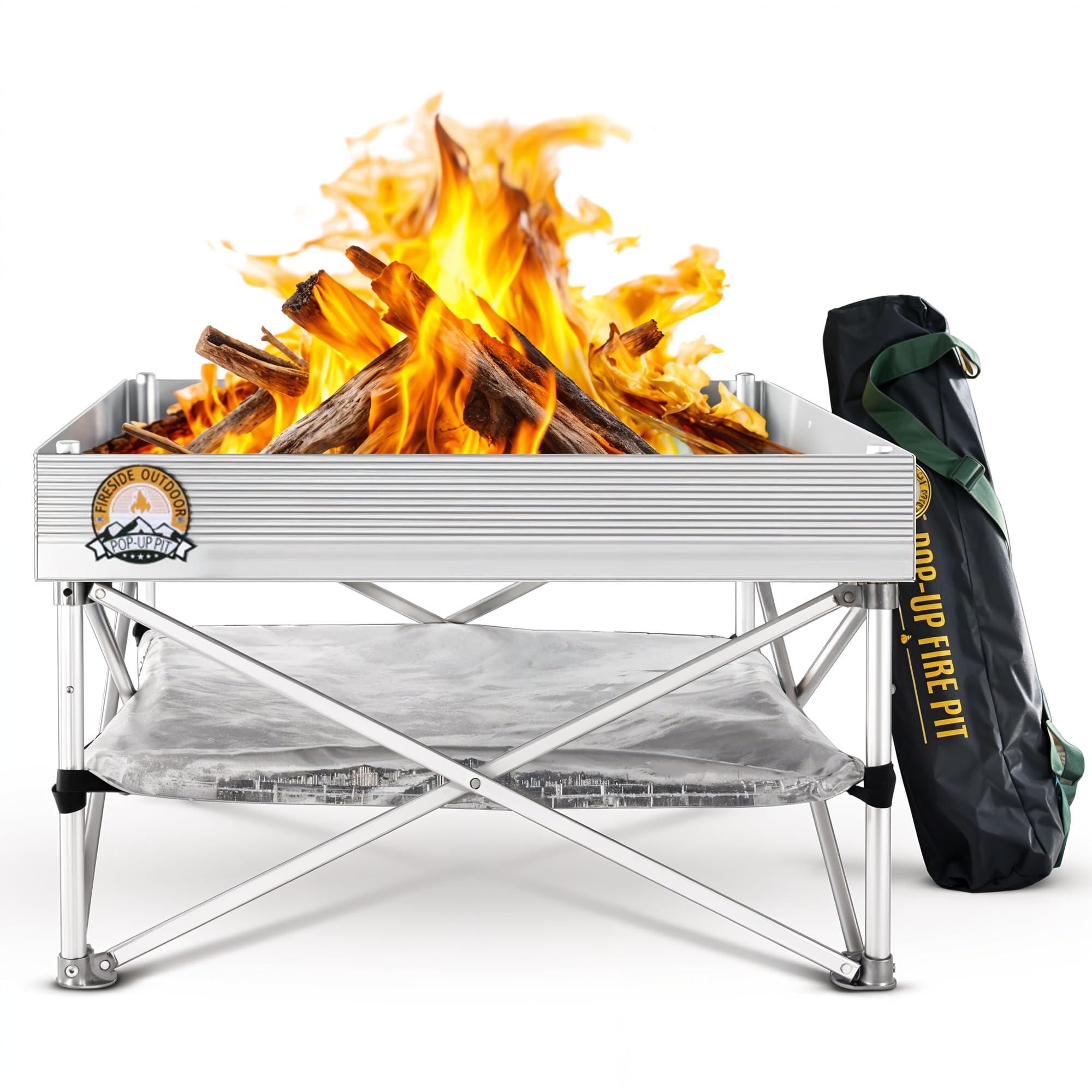 Fire Pit for Camping, Outdoor Fire Pit for Backyard, Portable Outdoor Fire Pit