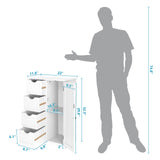 Storage Cabinet Wooden Bathroom Floor Cabinet Small Space Furniture White Side Storage Organizer