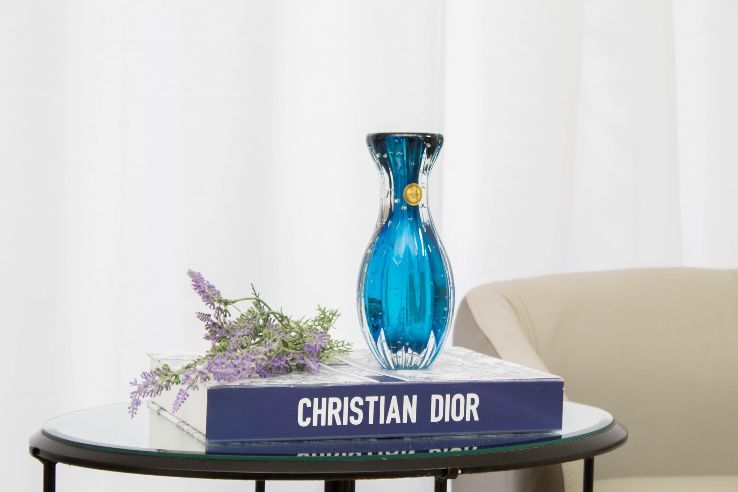 Blown Glass Vase Model Sorrento | Murano Glass Handmade Brazilian Art