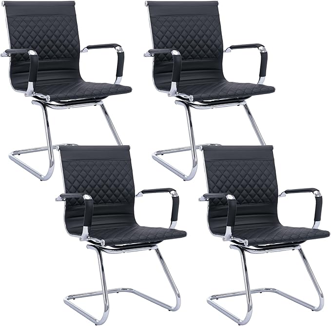 Office Guest Chairs Reception Chairs Waiting Room Chairs Set of 6 Conference Room