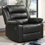 Manual Recliner Chair, Breathable PU Leather Reclining Chair, Extra Wide Recliners