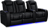 & Massage Edition Home Theater Seating|Premium Top Grain Italian 11000 Nappa Leather,