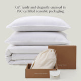 Cotton Tencel Duvet Cover Set - Luxe King Duvet Cover Soft