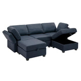 5 Seat Modern U Shaped Sofa with Convertible Storage Chaise, Sectional