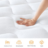 koorlian Twin XL Mattress, 12 Inch Hybrid Mattress Twin XL with Individual Pocket Springs and Pressure-Relieving Memory Foam, Breathable, Medium Firm Mattress in a Box 80"x39"x12"