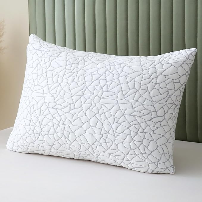 Rayon Derived from Bamboo Pillows King Size Set of 2