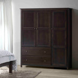 Shaker 3-Door Wardrobe, Expresso