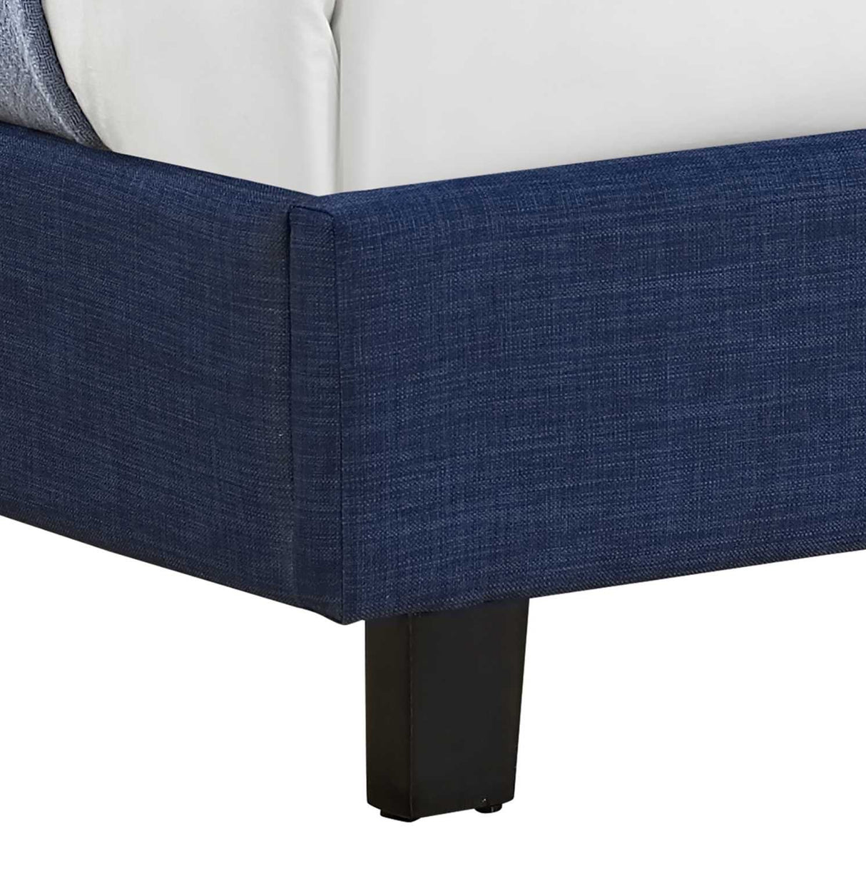 Grace Upholstered Queen Platform Bed, Blue