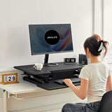 Electric Standing Desk Converter, Sit Stand Desk Converter for Home Office