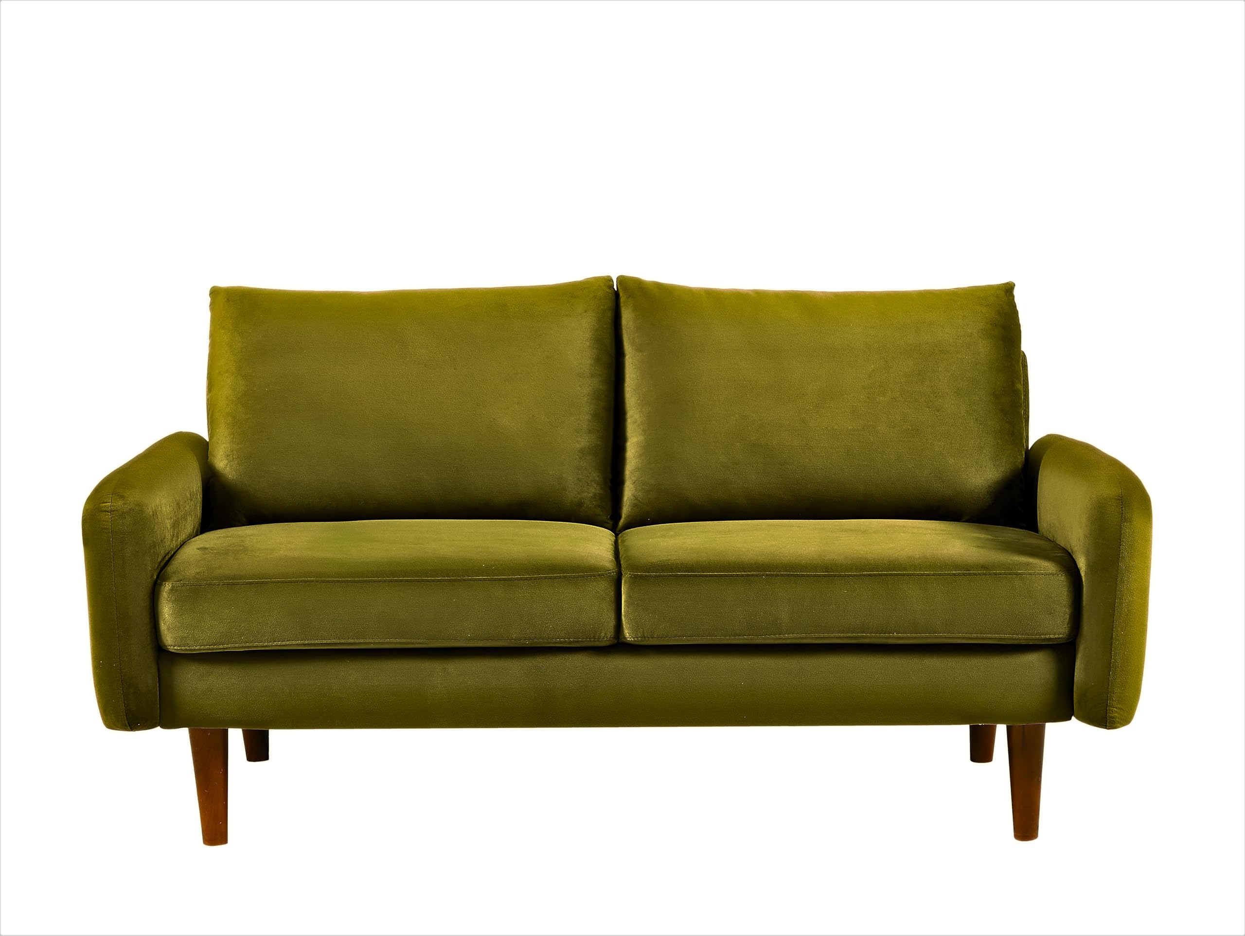 Kent Velvet Loveseat Sofa for Modern Living Rooms and Compact Spaces