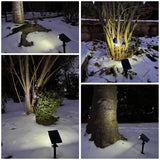 Solar Lights Outdoor Waterproof IP65, 76 LED 3 Lighting Modes Solar Spot Lights Outdoor