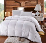 Down Comforter 500-Thread-Count, Down Duvet Insert, Full/Queen 100% Cotton