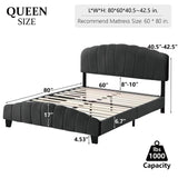 Queen Bed Frame with Headboard for Adjustable Bed,