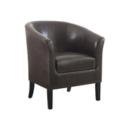 Linon Home Decor Simon Club Chair, 33" x 28.25" x 25.5", Brown