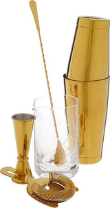 Essential Deluxe Mixing Cocktail Kit, Black, Model Number: M37131BK