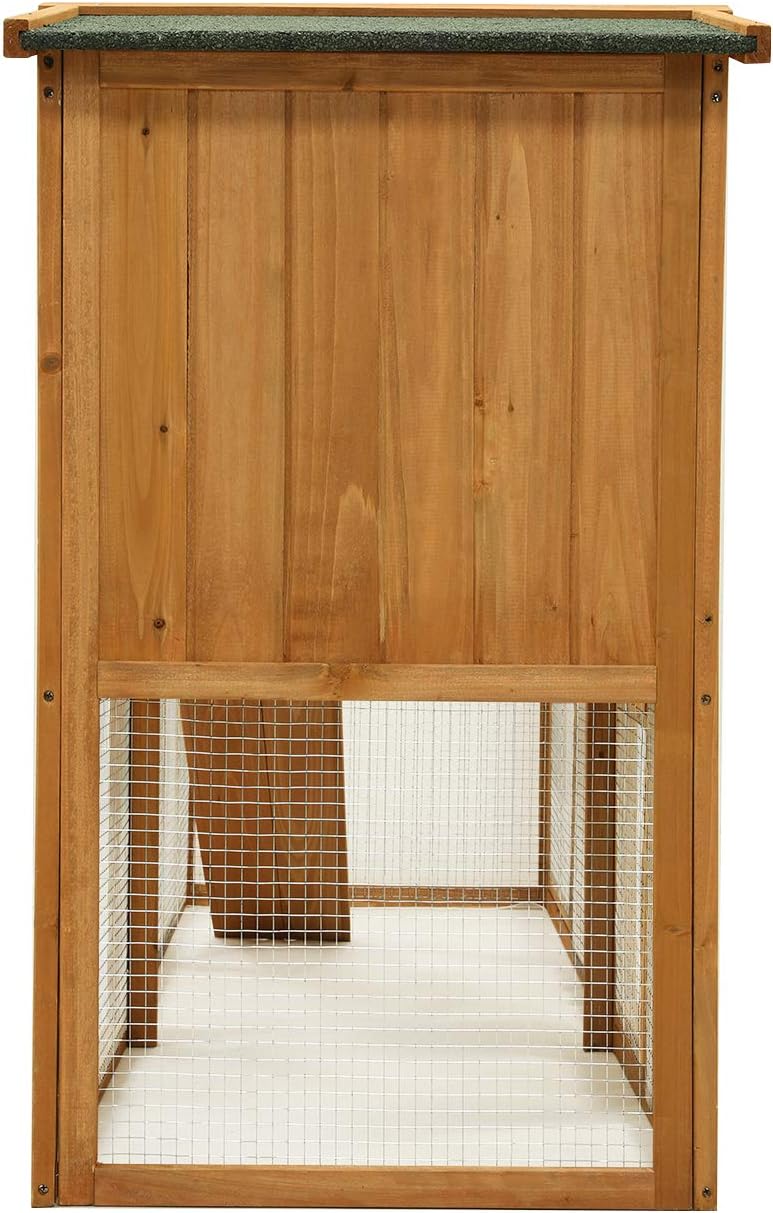 63" Outdoor Chicken Coop Wooden, Chicken Cage