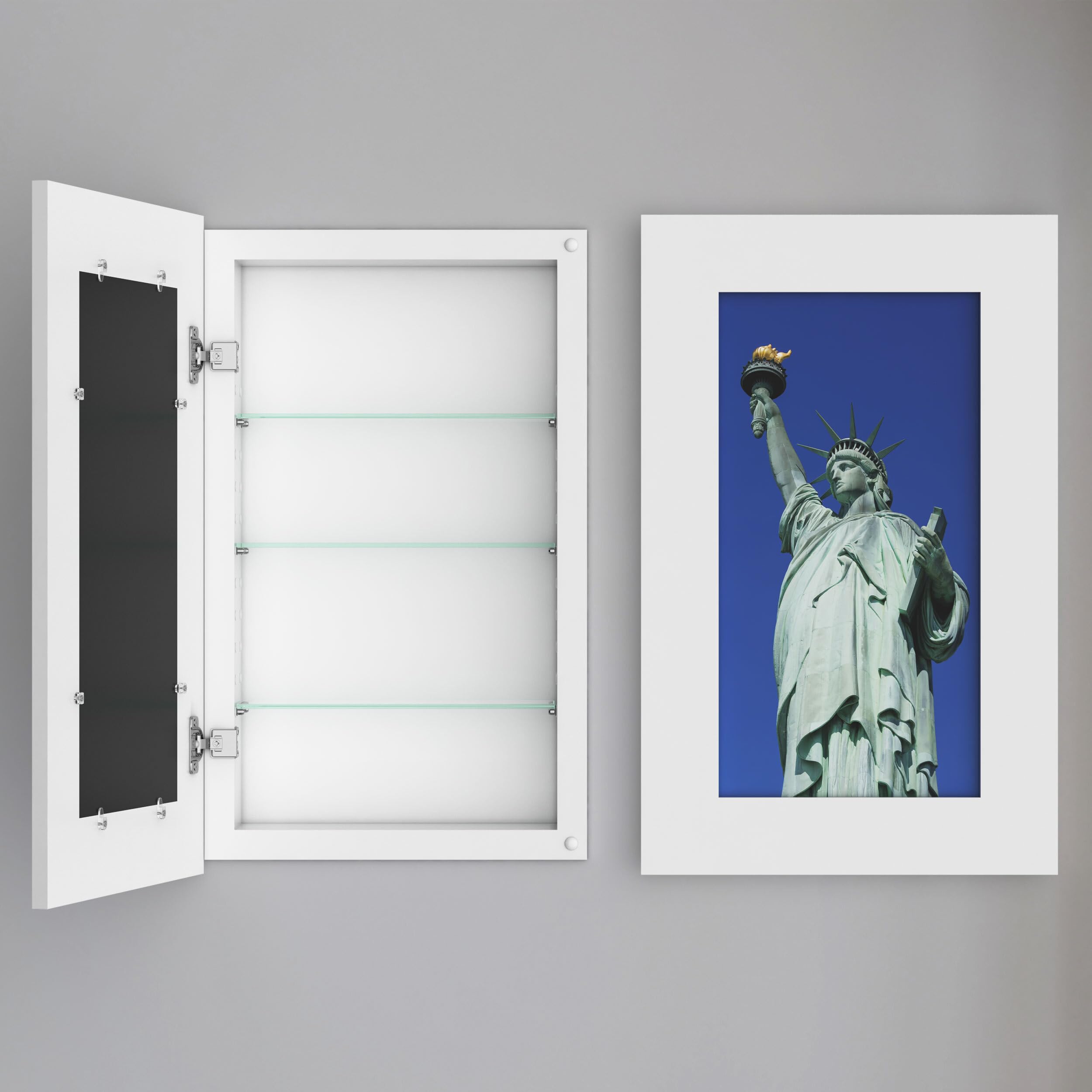 Medicine Cabinet No Mirror, Recessed Medicine Cabinet, Hidden in Wall Niche