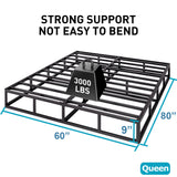 Queen-Box-Spring, 9 inch Box Spring for Queen Bed，Metal High Profile Box Spring Queen