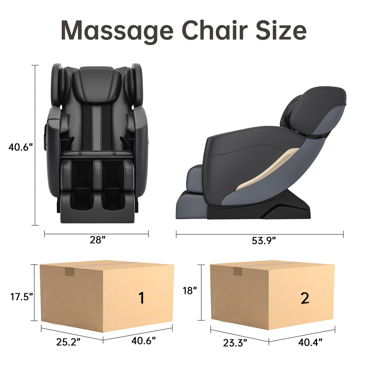 2024 Massage Chair, Full Body Zero Gravity Massage Chair with Auto Modes