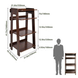 Record Player Stand, 4 Tier Wooden Turntable Stand