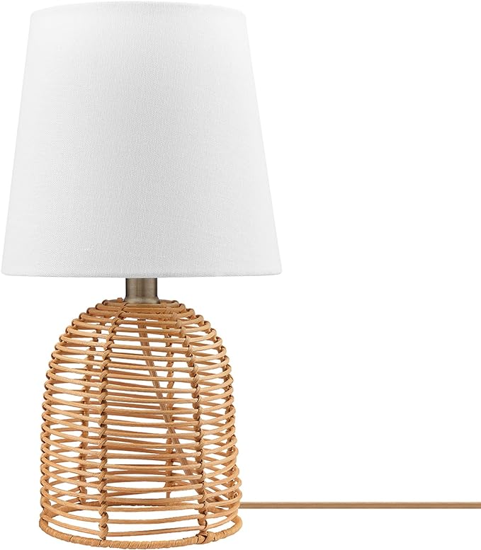 67155 20" Fillable Table Lamp, Clear Glass and Steel Base