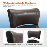 Home Office Chair, Ergonomic Desk Chair with Lumbar Support, Faux PU Leather Cushion