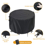 Patio Furniture Covers, Round Patio Table Cover for Outdoor Furniture