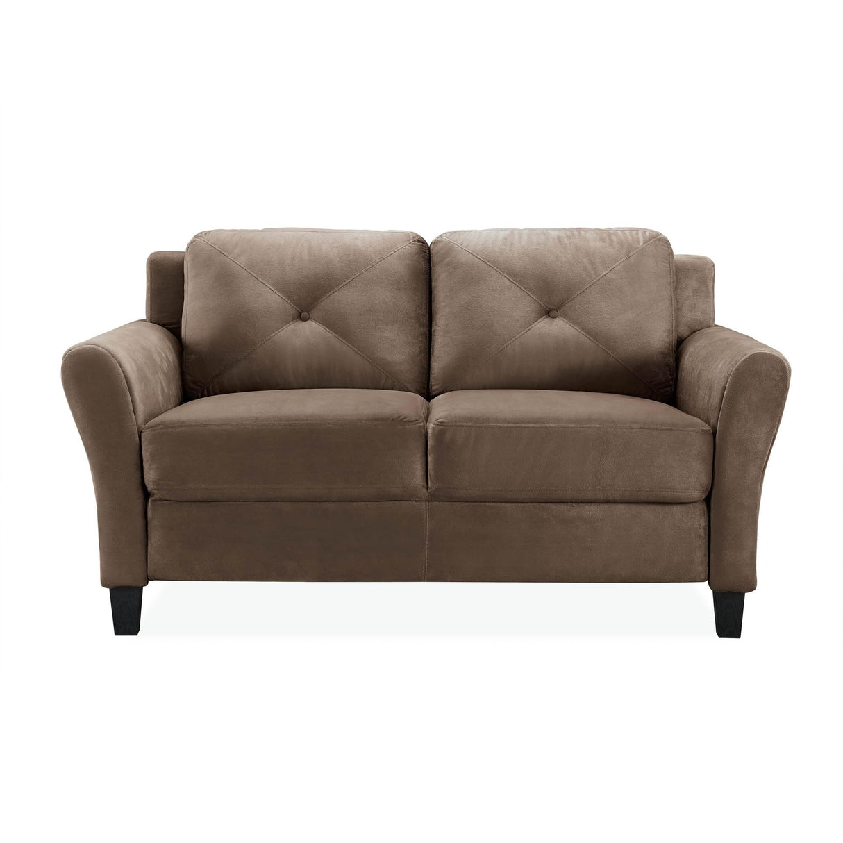 Solutions Harrington Loveseat Microfiber Brown