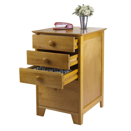 Studio File Cabinet, Honey