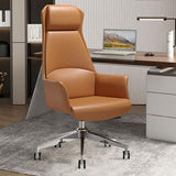 Modern Style Swivel Office Chair with Wheels/Armrests Chrome Metal Frame Modern