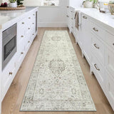 Machine Washable Area Rugs 8x10 - Large Farmhouse Rugs for Living Room Oriental Rug