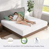 Novilla Queen Mattress, 10 Inch Memory Foam Mattress Queen Size with Comfort Foam for Pressure Relief & Cool Fresh Sleep,Removable Washable Mattress Cover,Queen Memory Foam Mattress