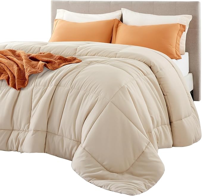 Comforter Duvet Insert - Quilted Comforters King Size, All Season Duvet