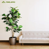 Feelead Artificial Fiddle Leaf Fig Tree - 6ft Artificial Plant Large Fake Fig Leaf Tree with Plastic Nursery Pot