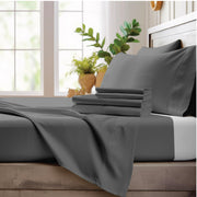 4 Piece King Size Sheets Set - 100% Viscose Made From Bamboo Sheets