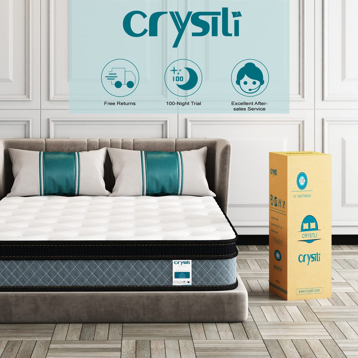 Full Mattress, 10 Inch Memory Foam Mattress with Innerspring Hybrid Full Size